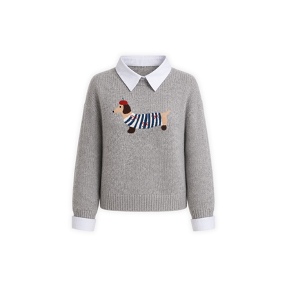SASUAGE knit with collar