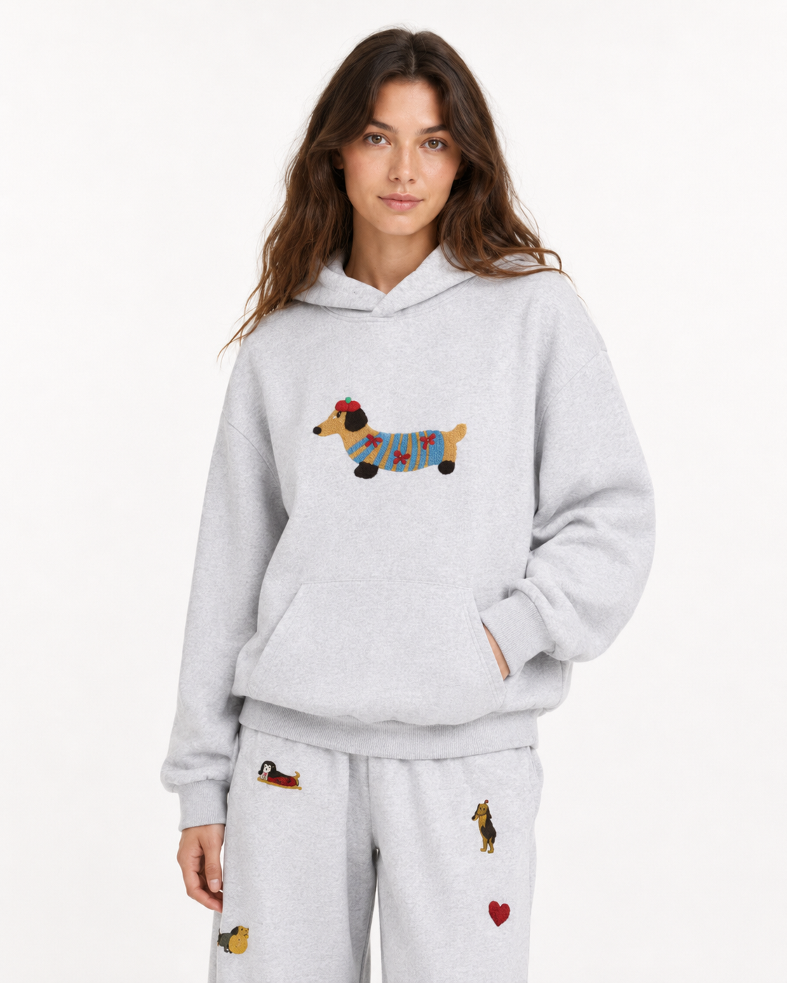 SAUSAGE embroidered hoodie