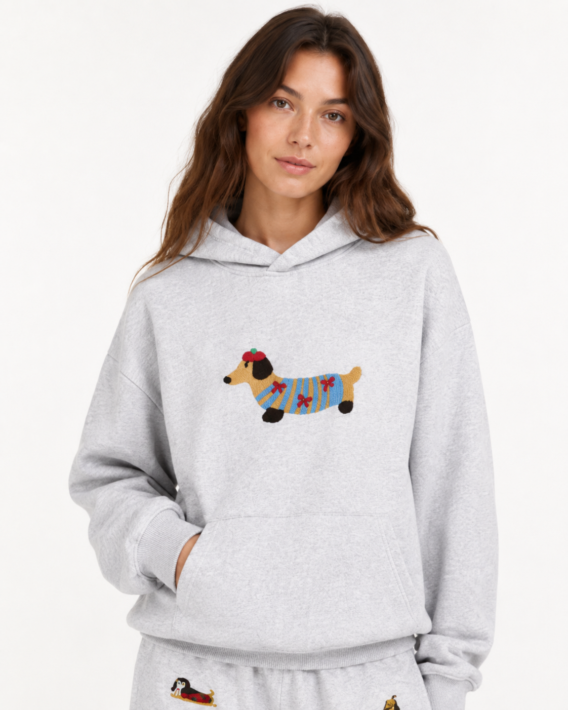 SAUSAGE embroidered hoodie