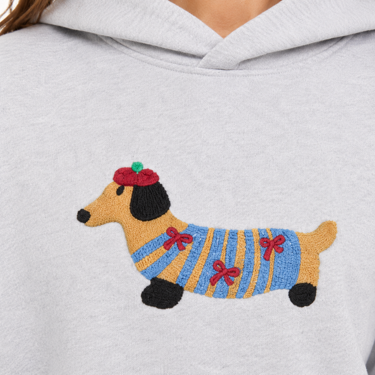 SAUSAGE embroidered hoodie